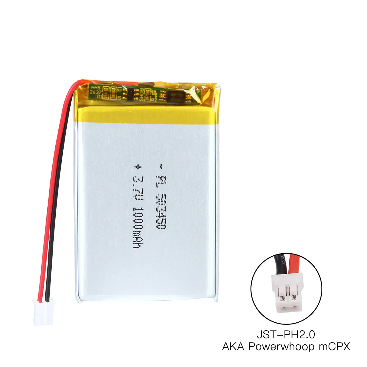 YDL 3.7V 1000mAh 503450 Rechargeable Lithium  Polymer Battery - Image 4
