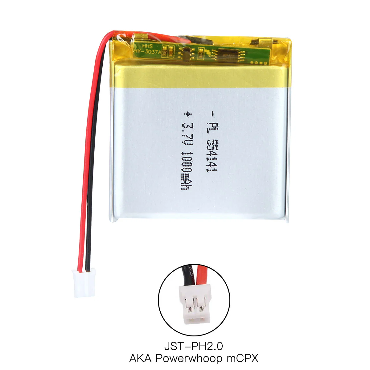 YDL 3.7V 1000mAh 554141 Rechargeable Lithium Polymer Battery Length 43mm - Image 6