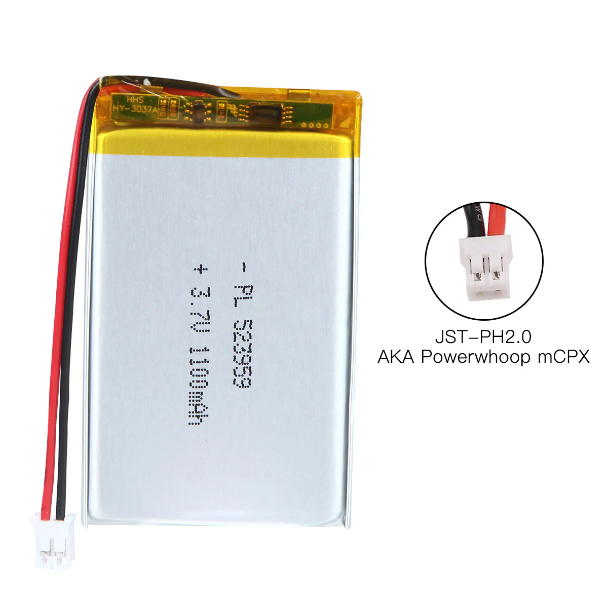 YDL 3.7V 1100mAh 523959 Rechargeable Lithium Polymer Battery Length 61mm - Image 6
