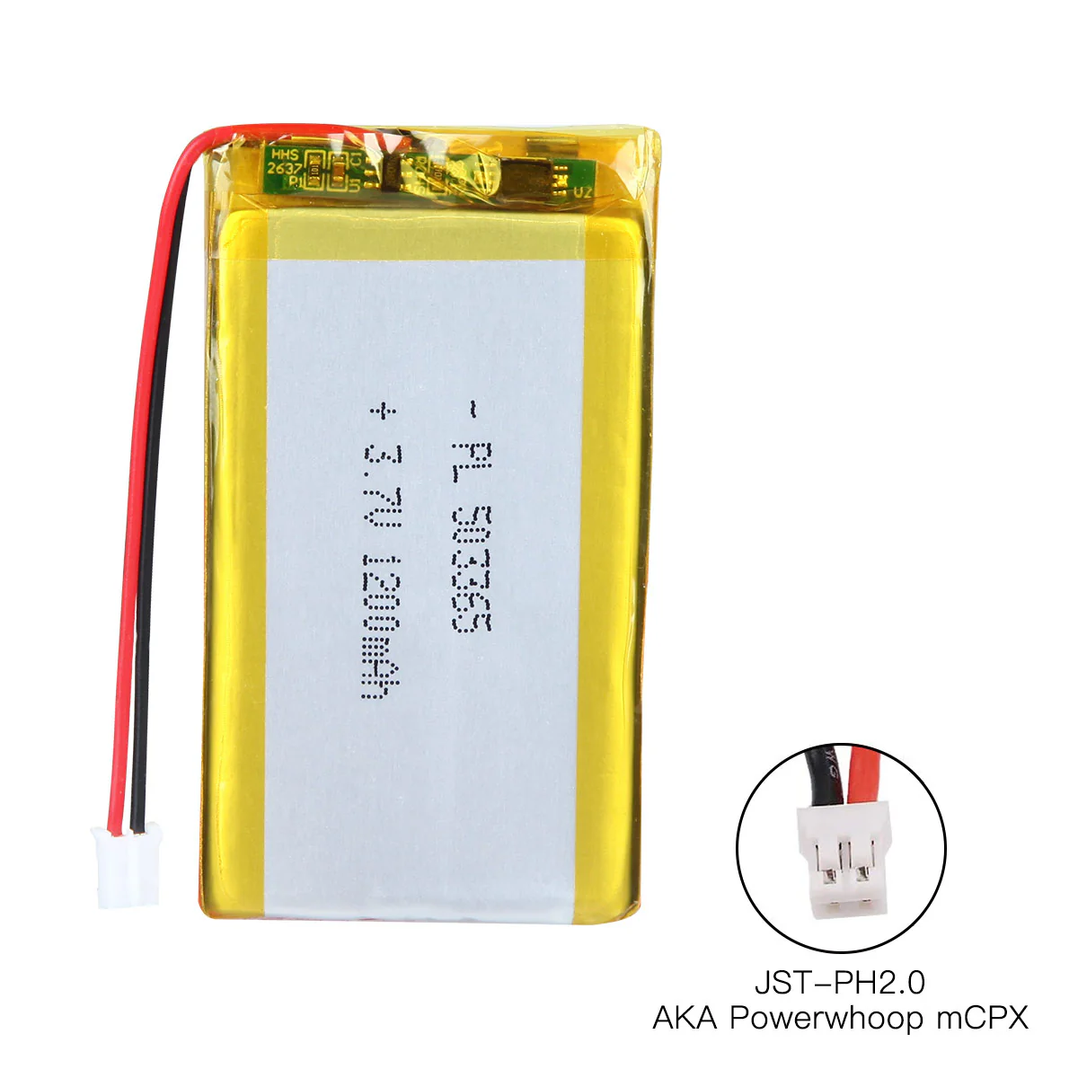 YDL 3.7V 1200mAh 503365 Rechargeable Lithium Polymer Battery Length 67mm - Image 4