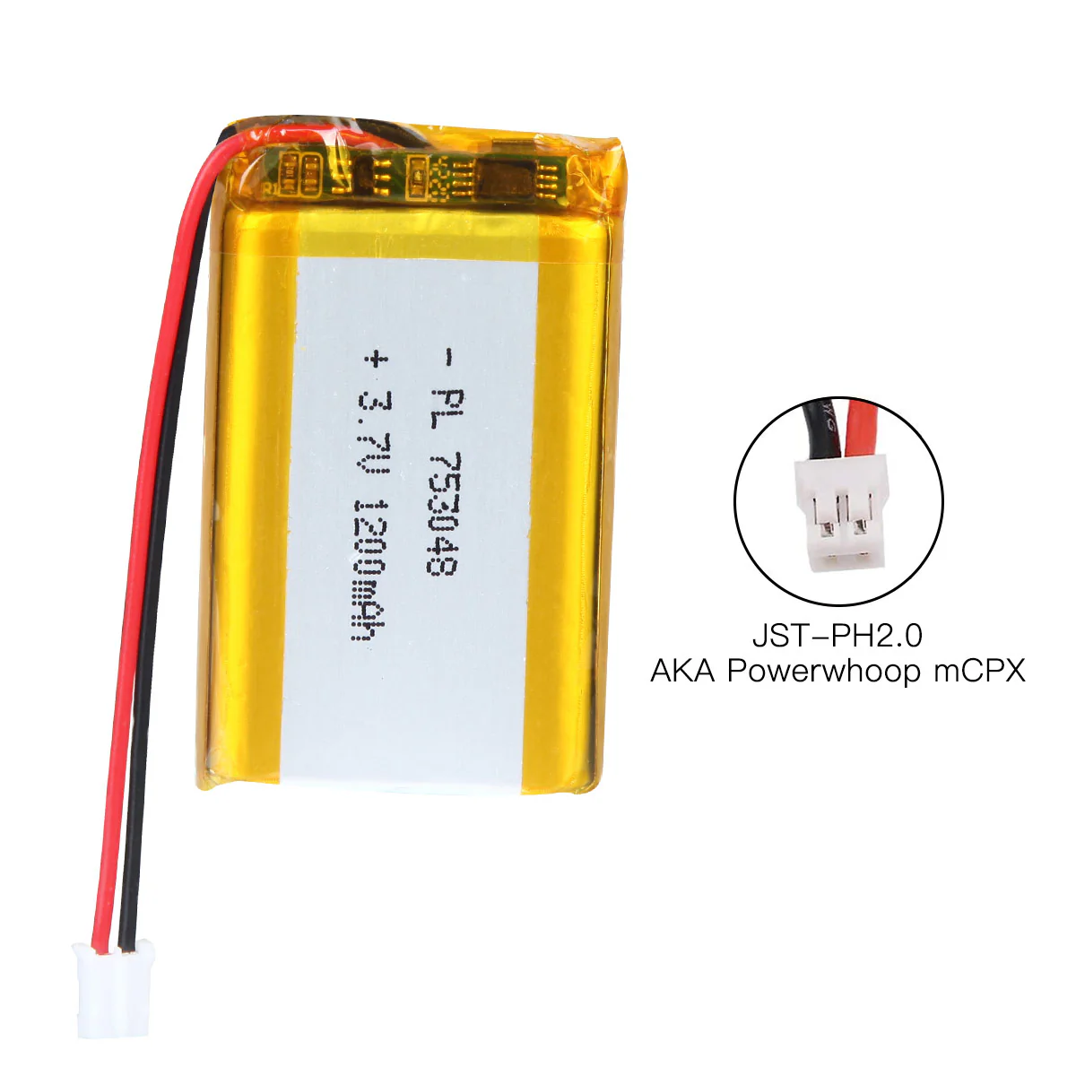 YDL 3.7V 1200mAh 753048 Rechargeable Lithium Polymer Battery - Image 6