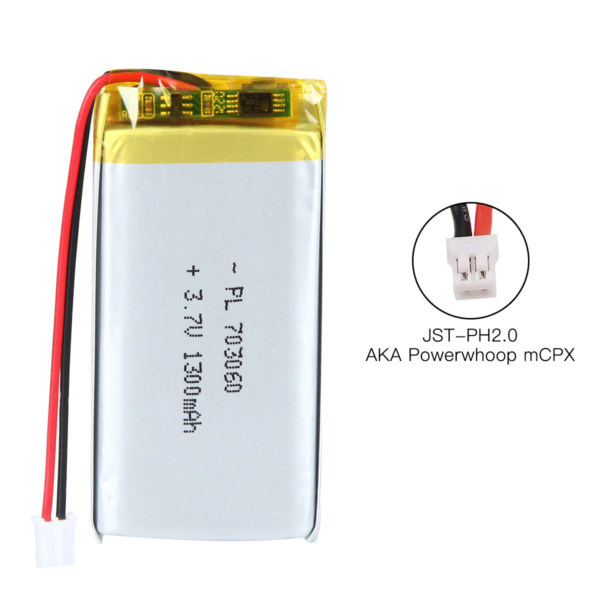 YDL 3.7V 1300mAh 703060 Rechargeable Lithium Polymer Battery - Image 6