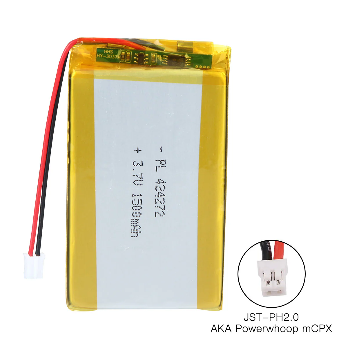 YDL 3.7V 1500mAh 424272 Rechargeable Lithium Polymer Battery Length 74mm - Image 4