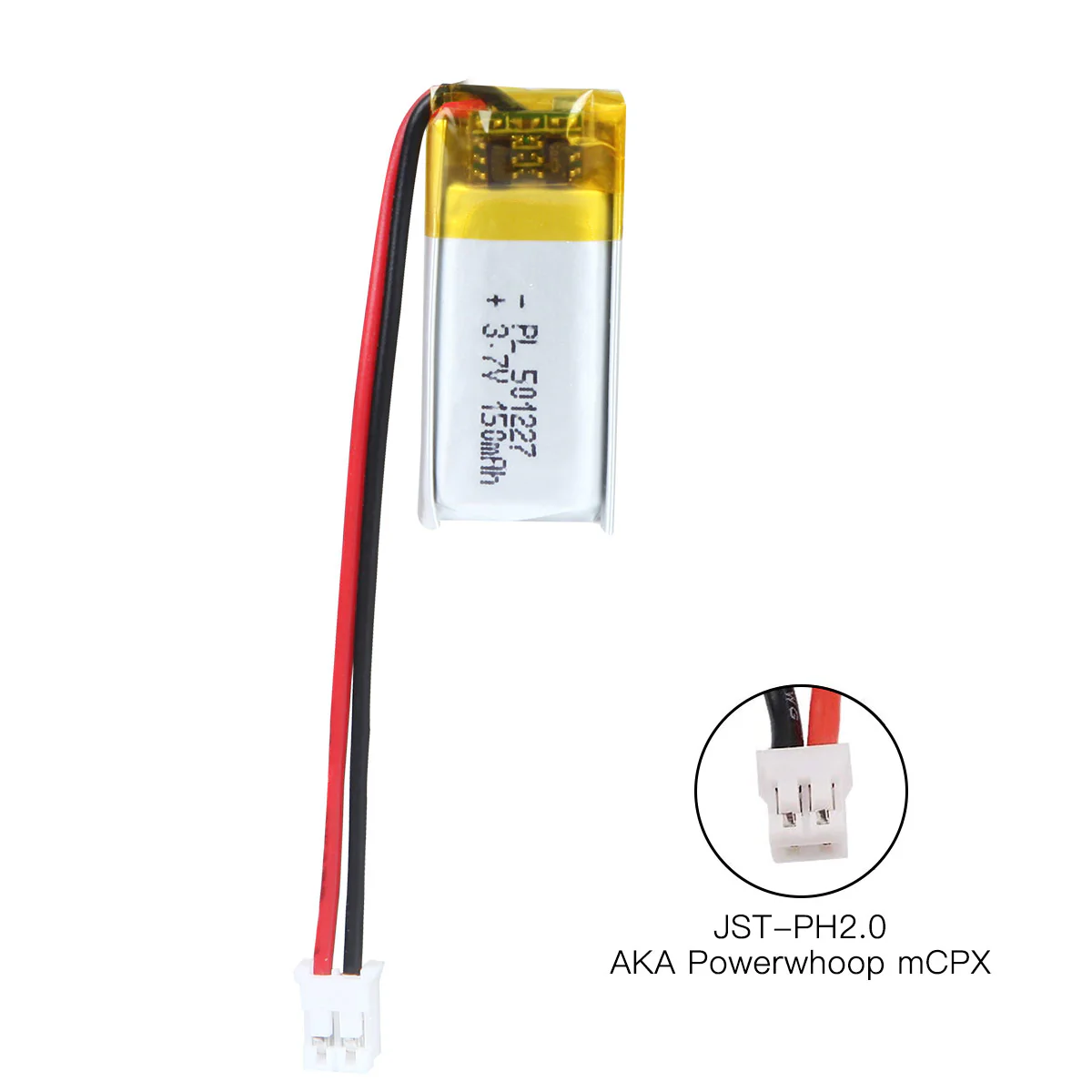 YDL 3.7V 150mAh 501227 Rechargeable Lithium Polymer Battery Length 29mm - Image 7