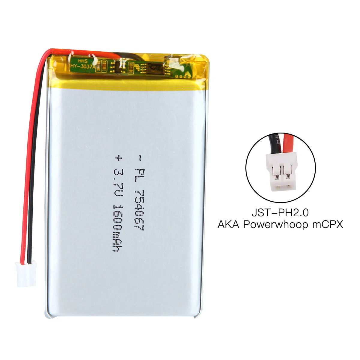 YDL 3.7V 1600mAh 754067 Rechargeable Lithium Polymer Battery - Image 7