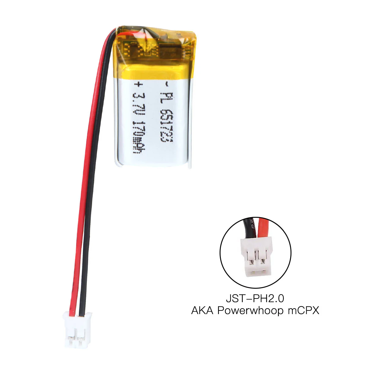 YDL 3.7V 170mAh 651723 Rechargeable Lithium Polymer Battery Length 25mm - Image 7