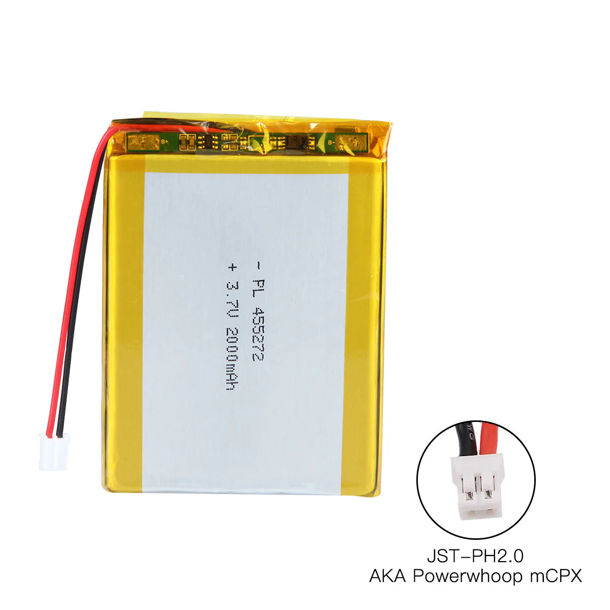 YDL 3.7V 2000mAh 455272 Rechargeable Lithium Polymer Battery Length 74mm - Image 5