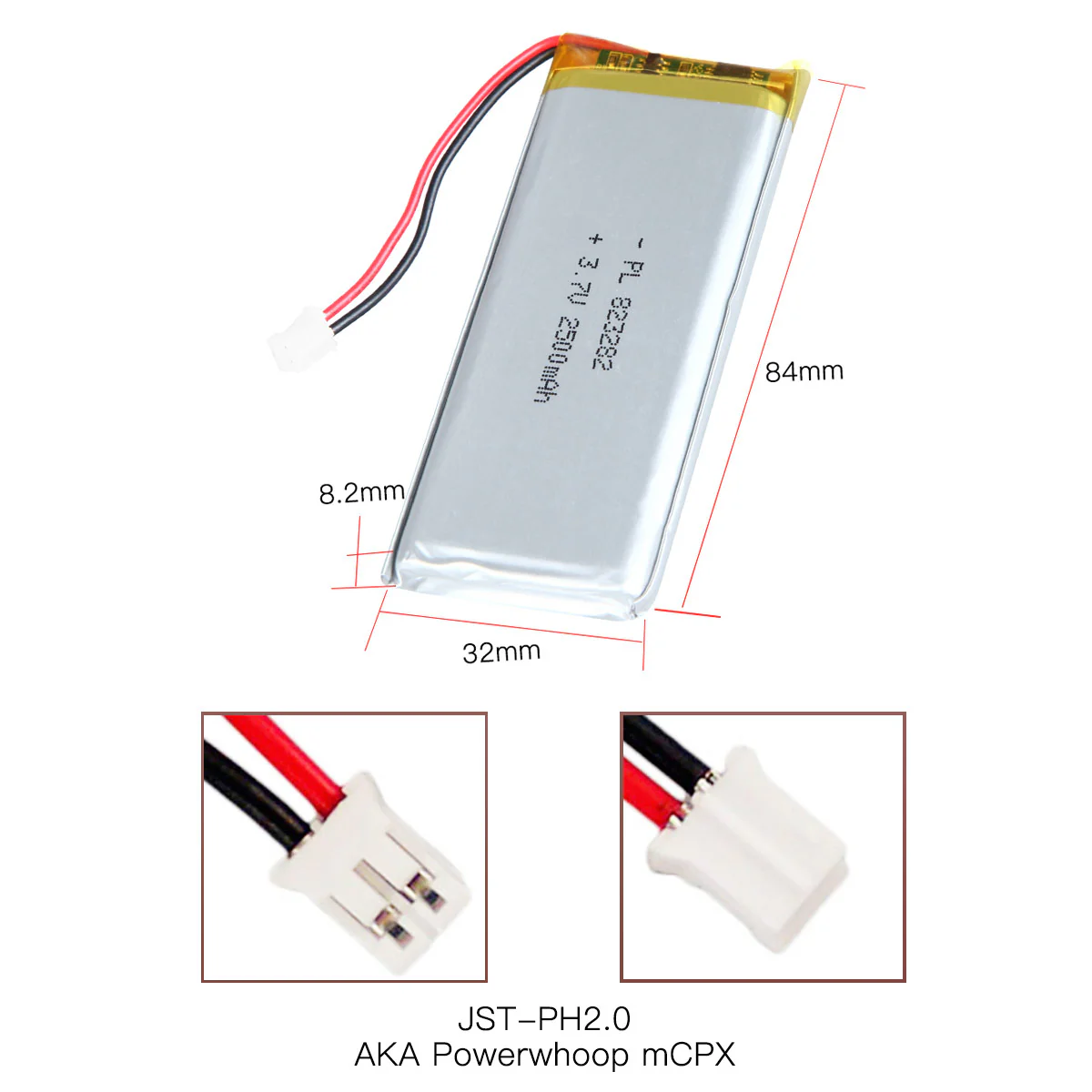 YDL 3.7V 2500mAh 823282 Rechargeable Lithium  Polymer Battery - Image 4