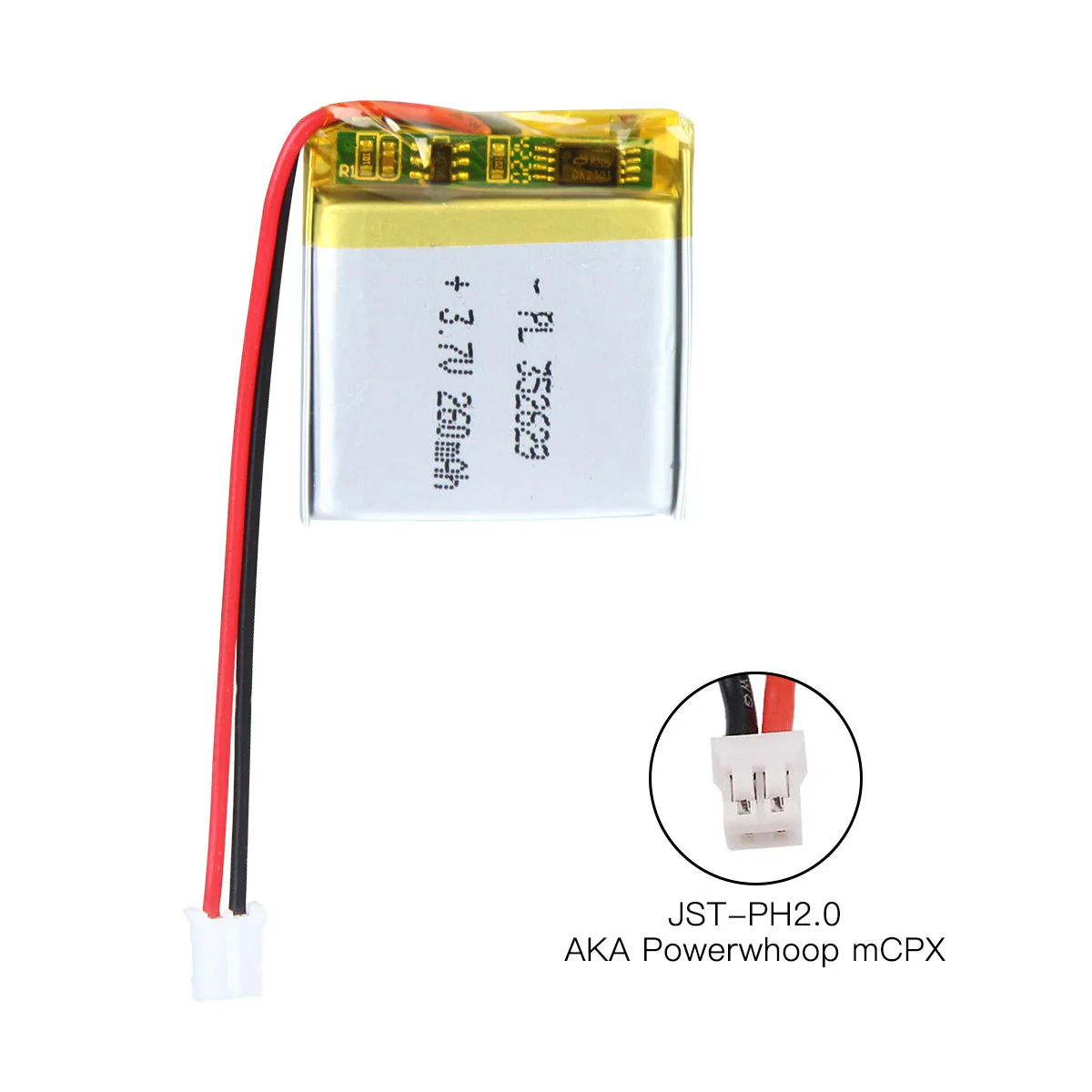YDL 3.7V 260mAh 352629 Rechargeable Lithium Polymer Battery Length 31mm - Image 6