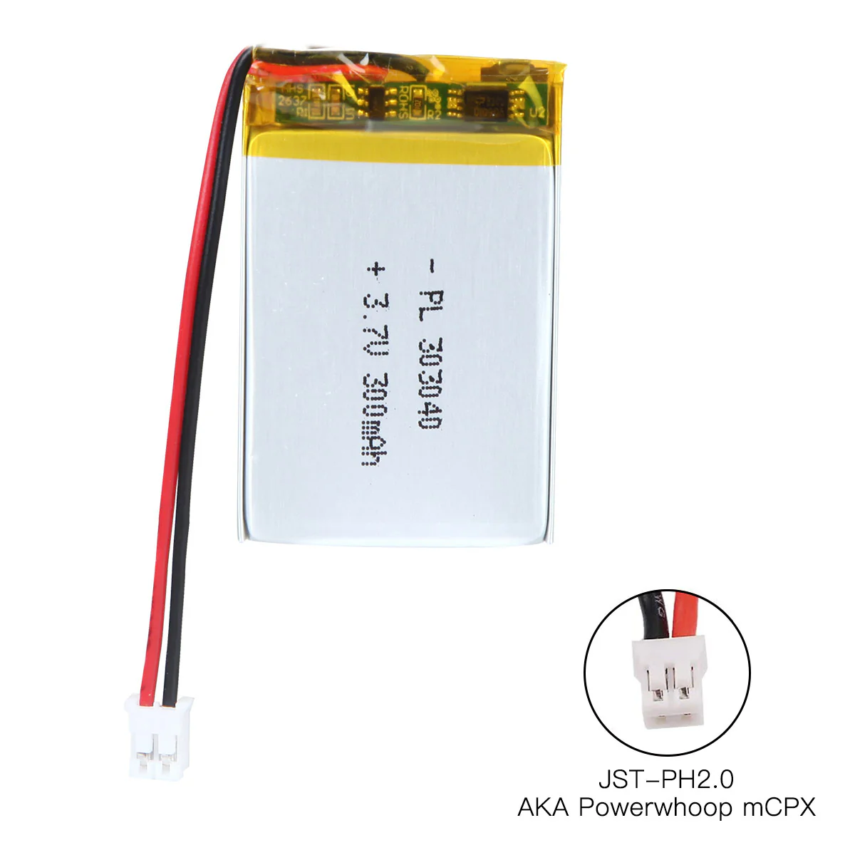 YDL 3.7V 300mAh 303040 Rechargeable Lithium Polymer Battery Length 42mm - Image 4