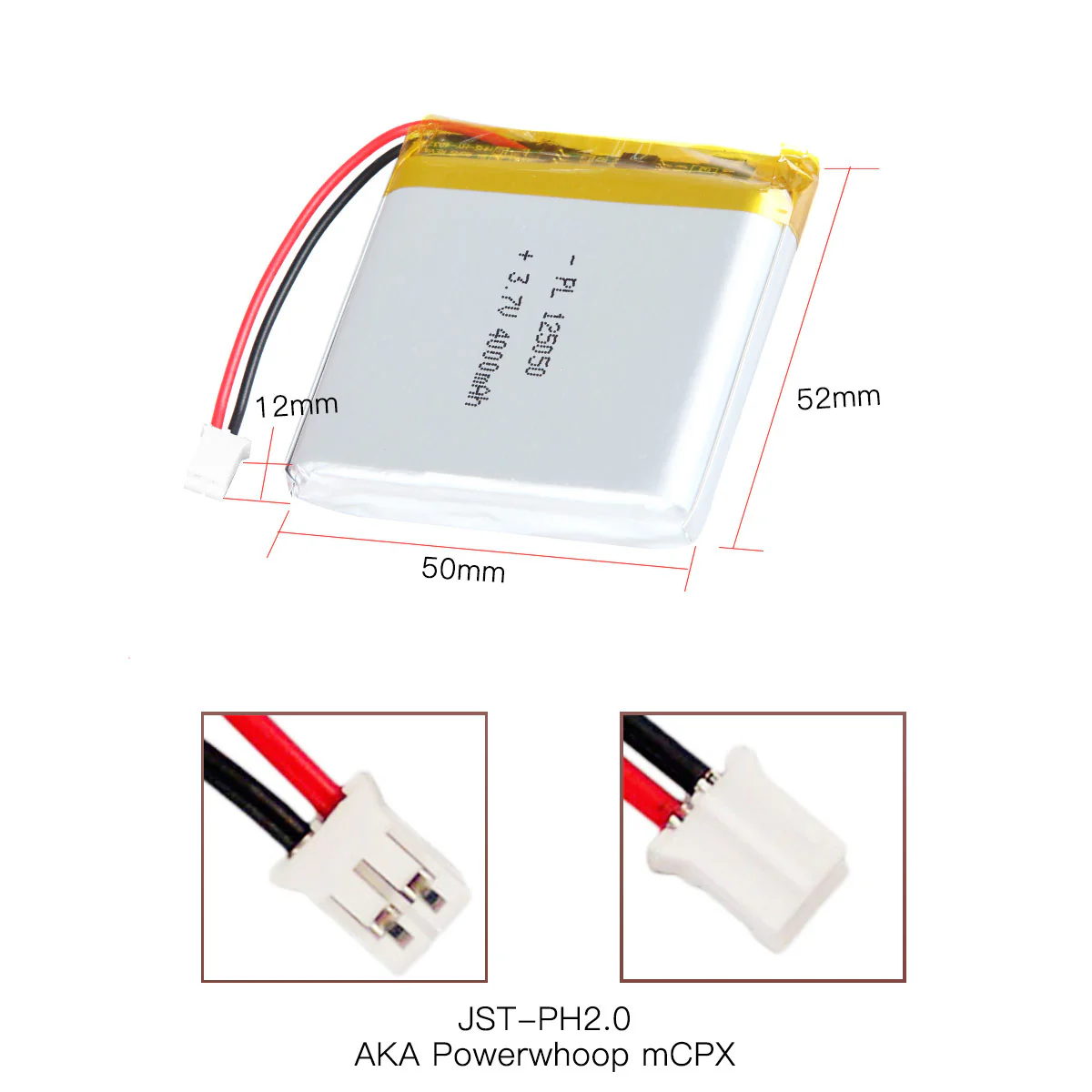YDL 3.7V 4000mAh 125050 Rechargeable Lithium  Polymer Battery - Image 4