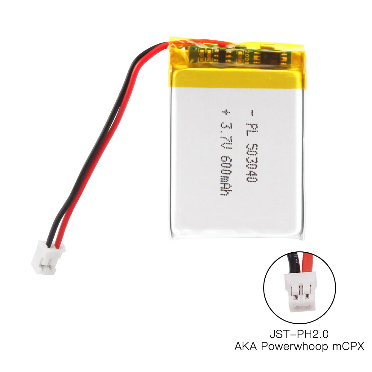 3.7V 600mAh 503040 Rechargeable Lithium Polymer Battery - Image 4
