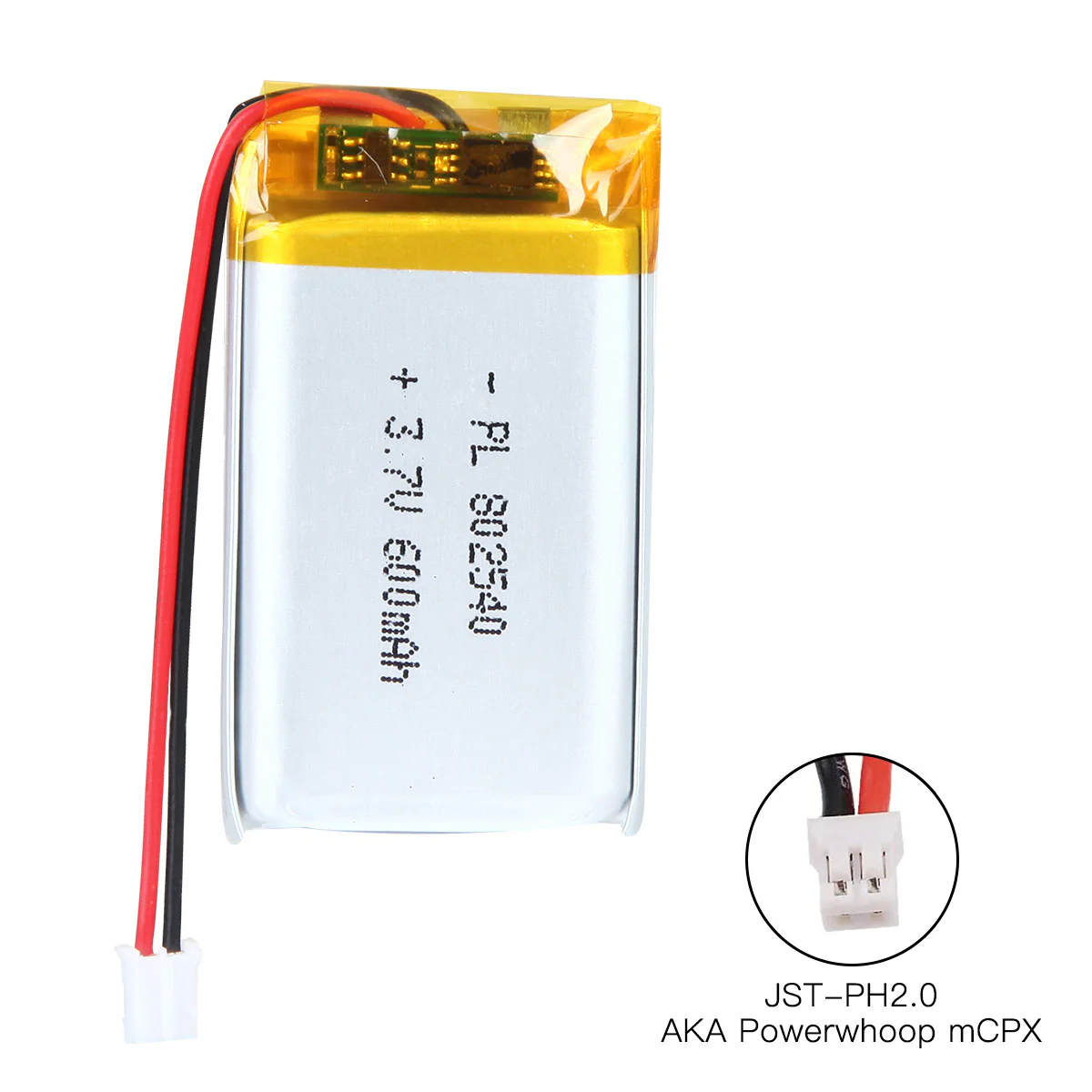 YDL 3.7V 600mAh 802540 Rechargeable Lithium  Polymer Battery - Image 4