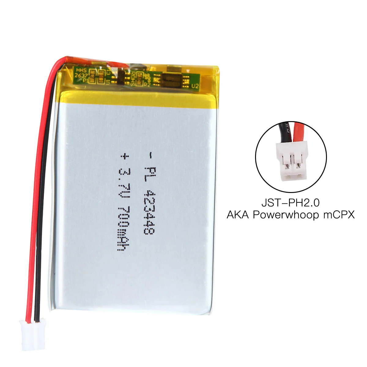 YDL 3.7V 700mAh 423448 Rechargeable Lithium Polymer Battery - Image 6