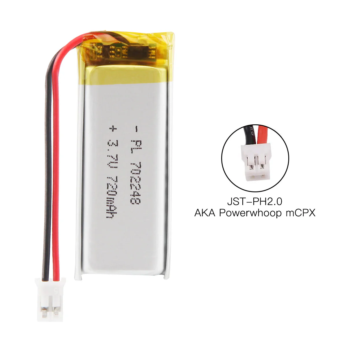 YDL 3.7V 720mAh 702248 Lithium Polymer Battery Pack - Image 6