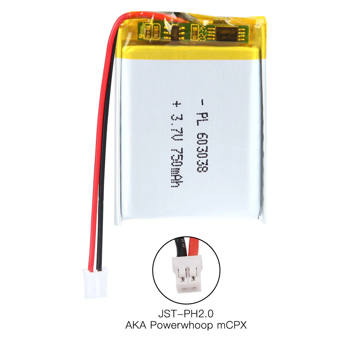 YDL 3.7V 750mAh 603038 Rechargeable Lithium Polymer Battery Length 40mm - Image 6