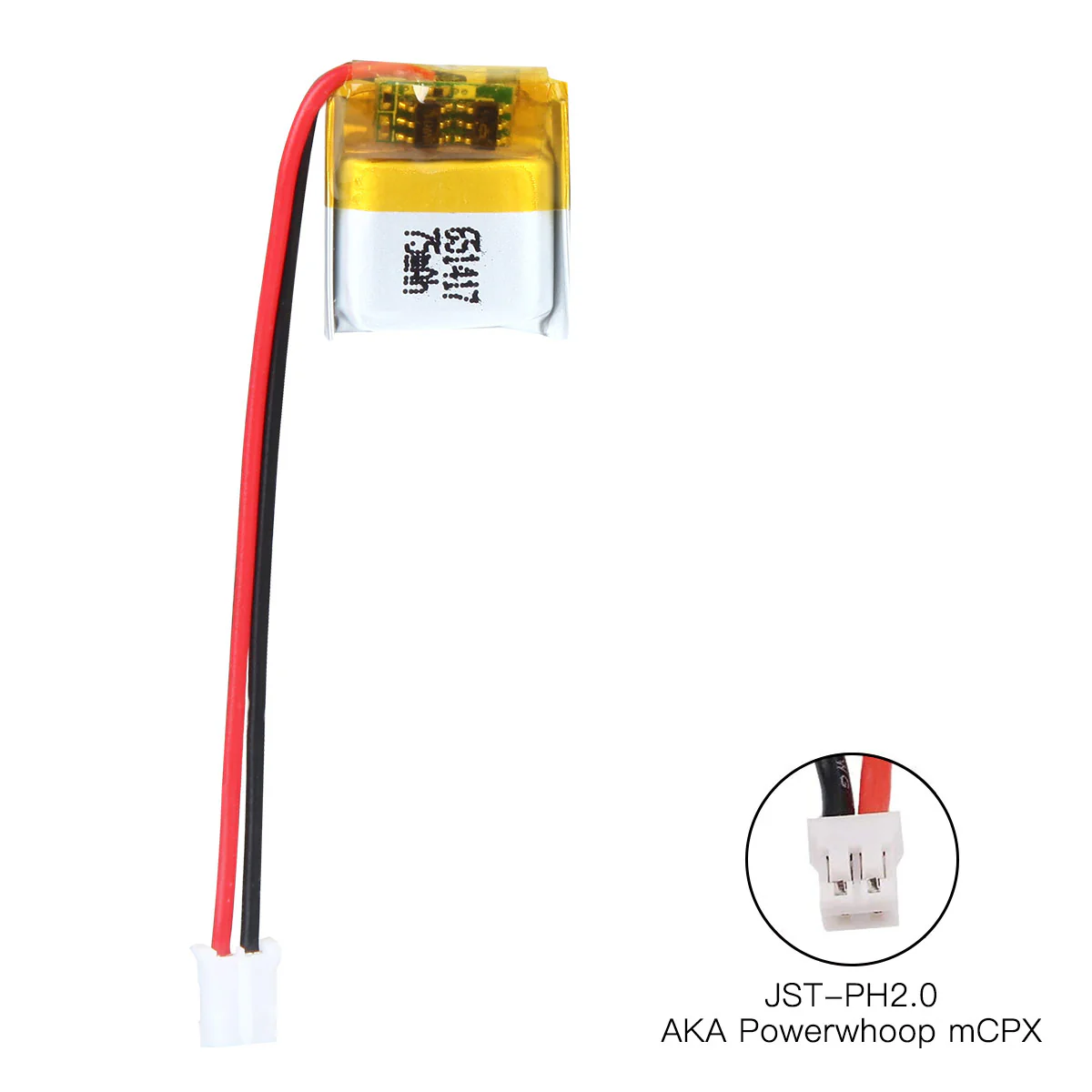 YDL 3.7V 75mAh 651417 Rechargeable Lithium  Polymer Battery - Image 4