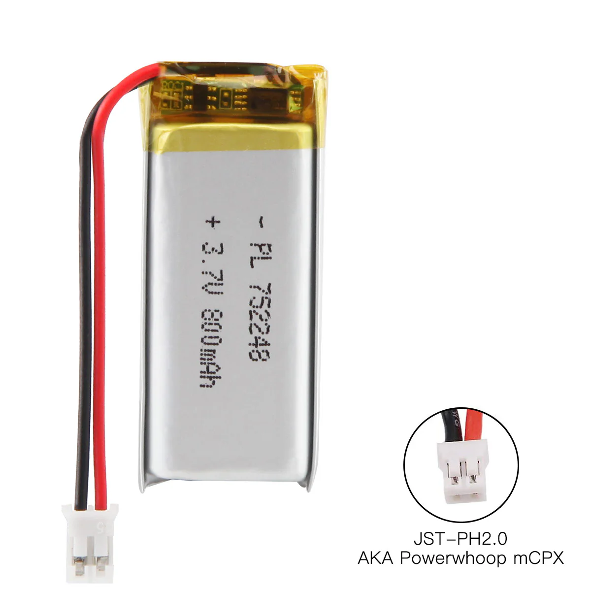 YDL 3.7V 800mAh 752248 Rechargeable Lithium Polymer Battery - Image 4