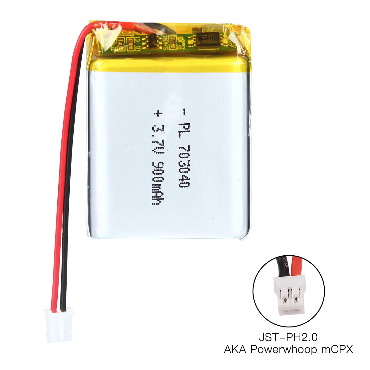 YDL 3.7V 900mAh 703040 Rechargeable Lithium Polymer Battery Length 42mm - Image 4