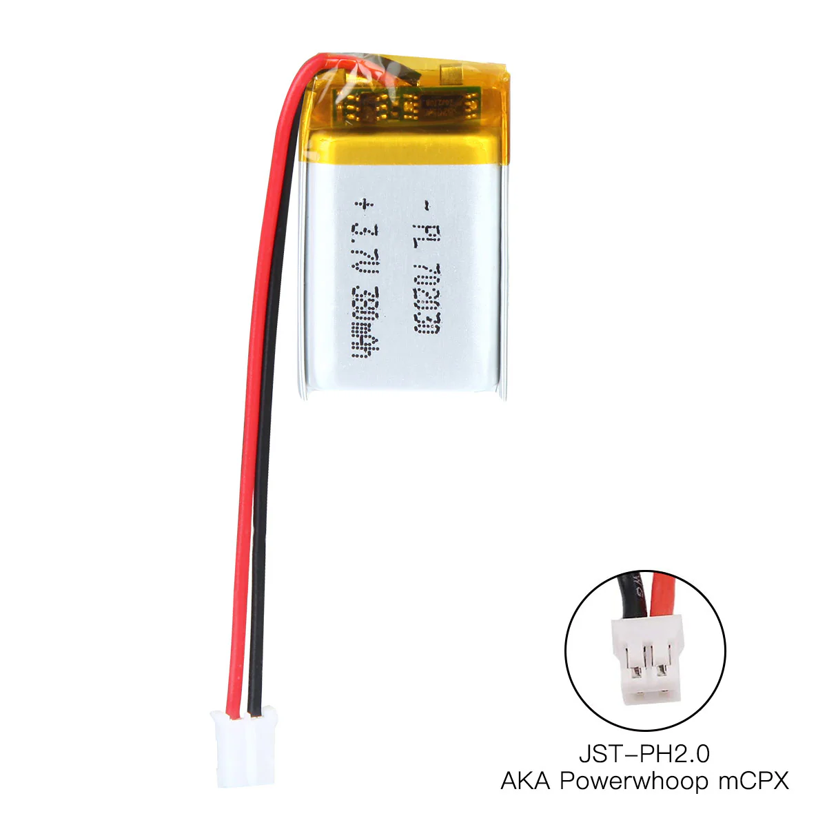 3.7V 380mAh 702030 Rechargeable Lithium Polymer Battery - Image 4