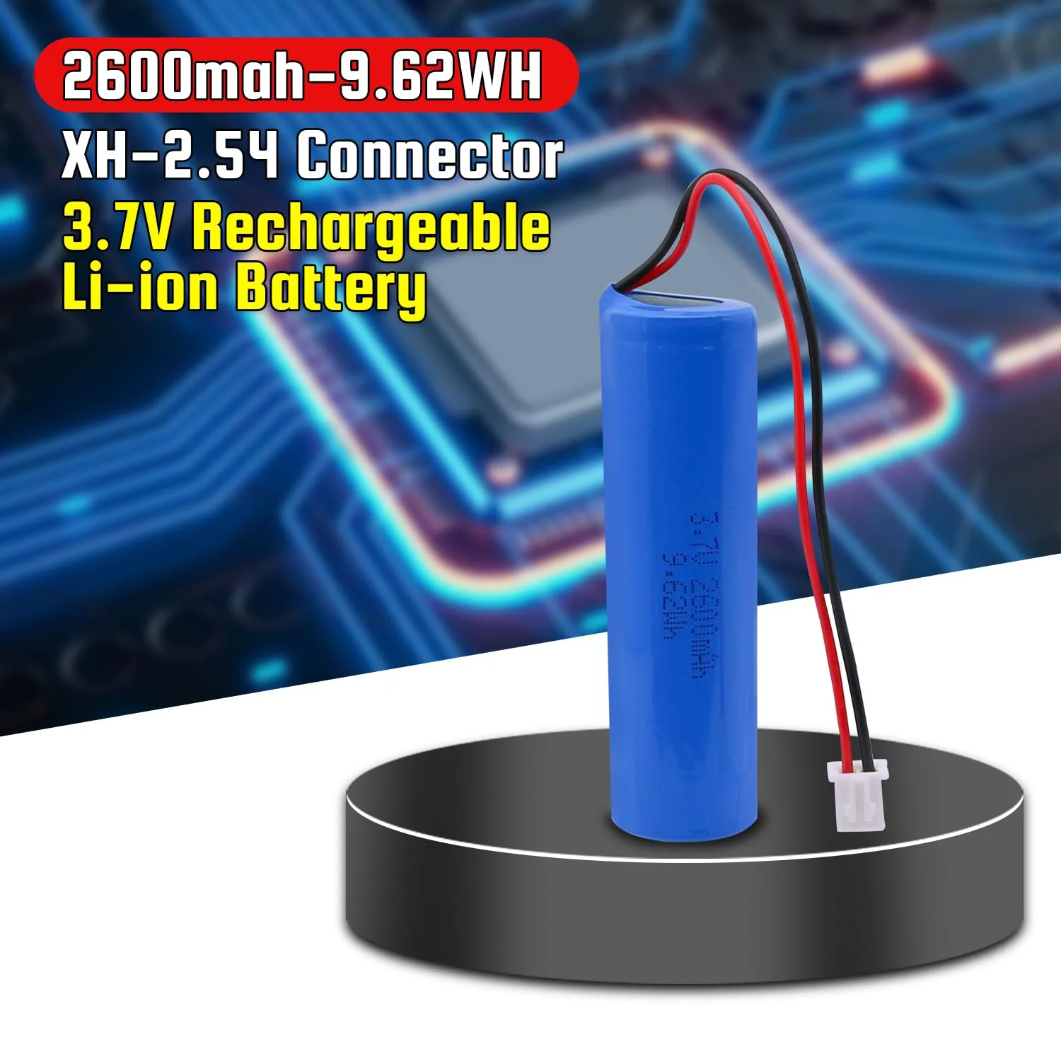 YDL 3.7V 2600mAh Li-ion Rechargeable Batteries Replacement Batteries for Electronics, Toys, Lighting, Equipment - Image 3