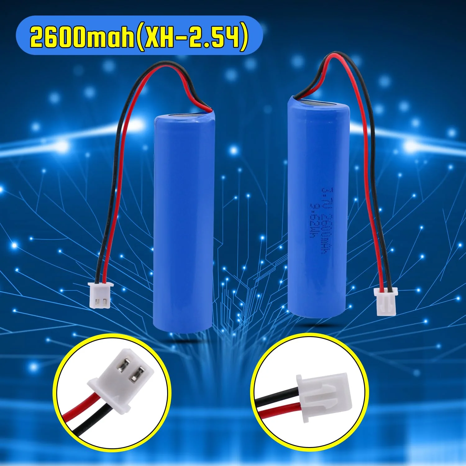 YDL 3.7V 2600mAh Li-ion Rechargeable Batteries Replacement Batteries for Electronics, Toys, Lighting, Equipment - Image 4