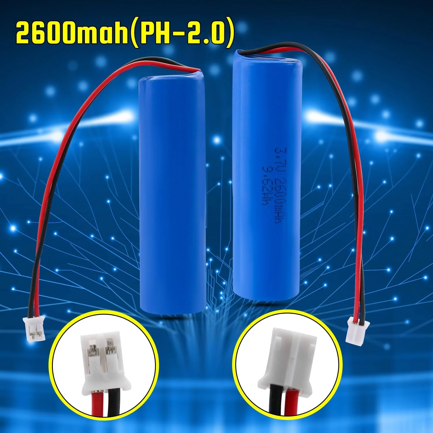 YDL 3.7V 2600mAh Li-ion Rechargeable Batteries Replacement Batteries for Electronics, Toys, Lighting, Equipment - Image 7