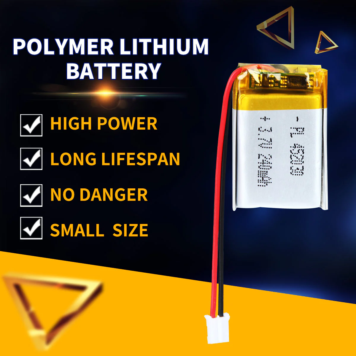 3.7V 240mAh 452030 Rechargeable Lithium Polymer Battery - Image 3