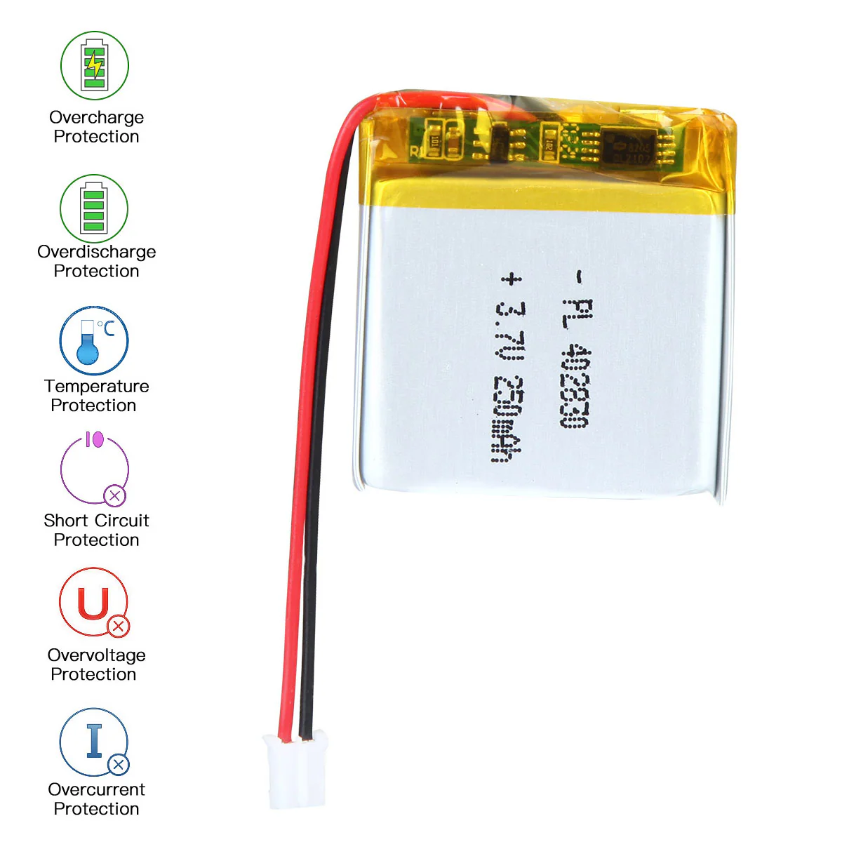 3.7V 250mAh 402830 Rechargeable Lithium Polymer Battery - Image 4