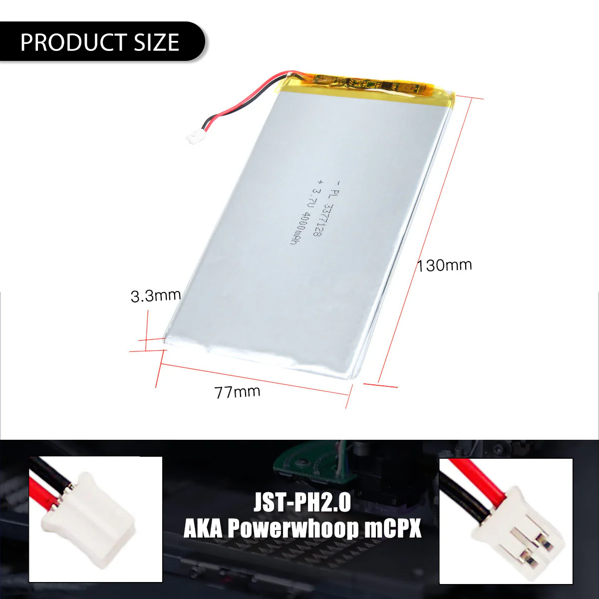 3.7V 4000mAh 3377128 Rechargeable Lithium Polymer Battery - Image 5