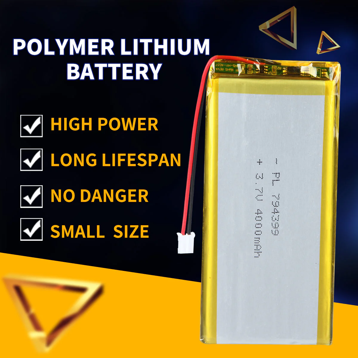 3.7V 4000mAh 794399 Rechargeable Lithium Polymer Battery - Image 2