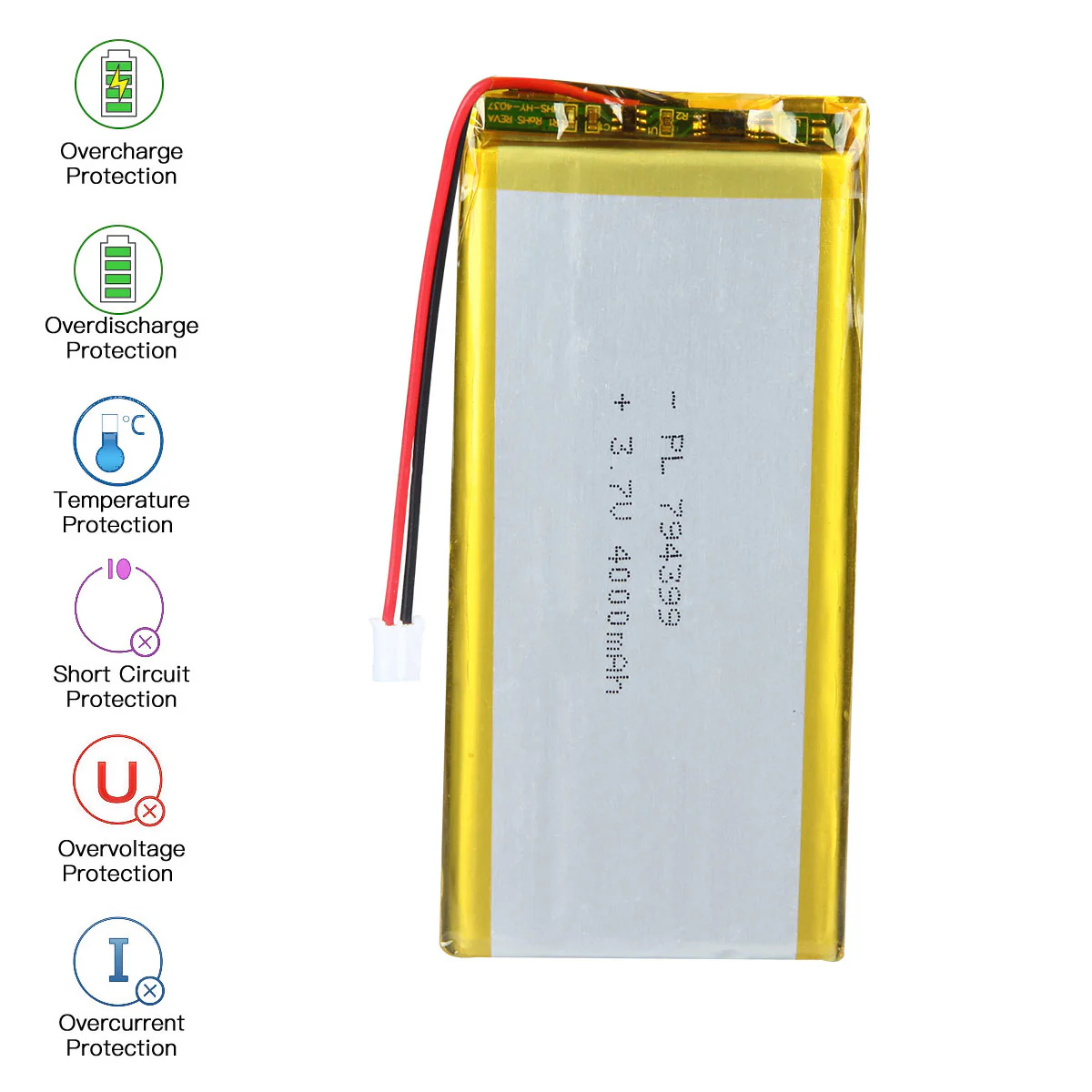 3.7V 4000mAh 794399 Rechargeable Lithium Polymer Battery - Image 4
