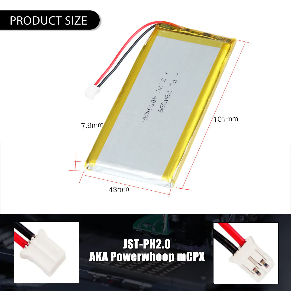3.7V 4000mAh 794399 Rechargeable Lithium Polymer Battery - Image 5